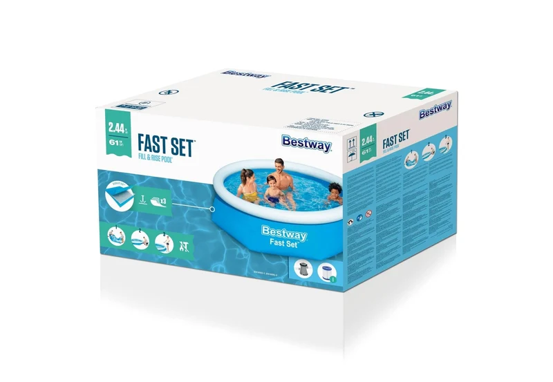 Bestway Fast Set zwembad Ø244cm x 61cm + filterpomp