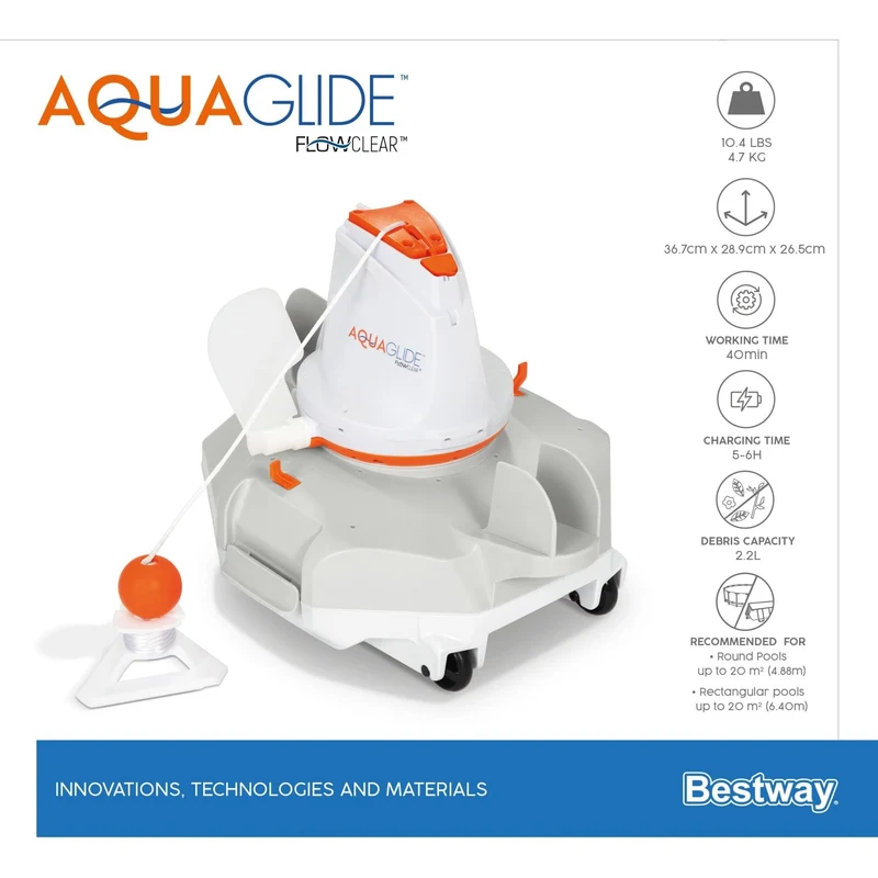 Bestway Flowclear Aquaglide bodemstofzuiger