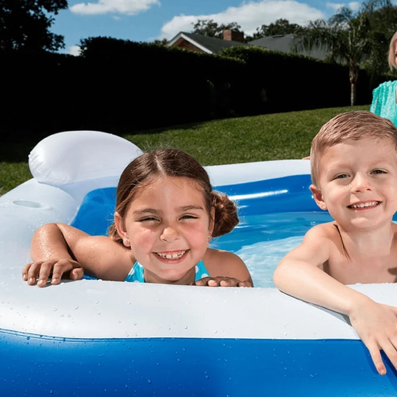 Bestway vijfhoekig familiezwembad 213cm x 207cm x 69cm