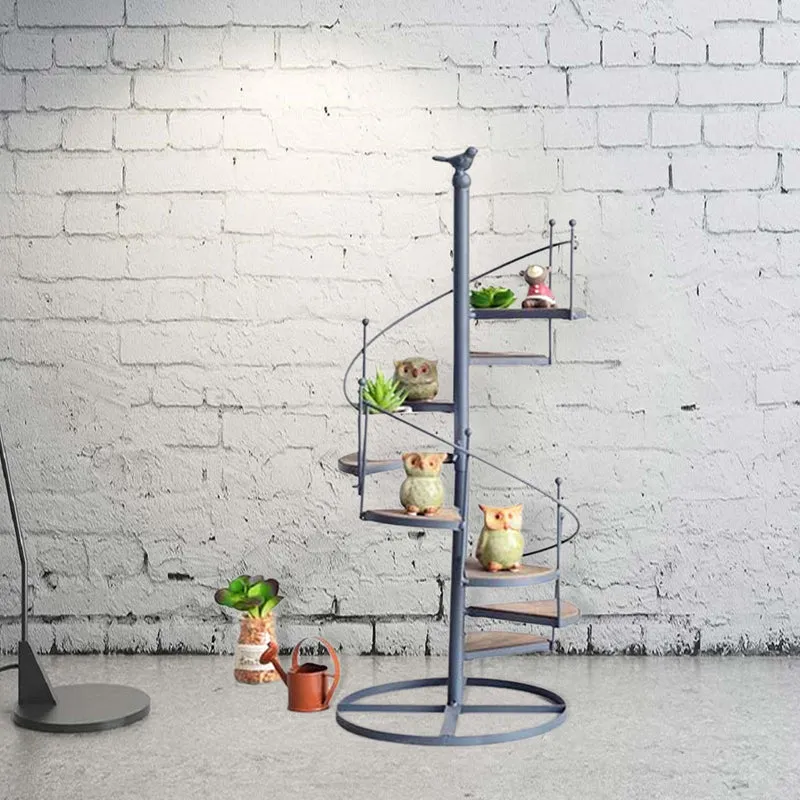 VerdiTwist – Plantestativ Trappeformet Blomsterpotteholder til Altanhave