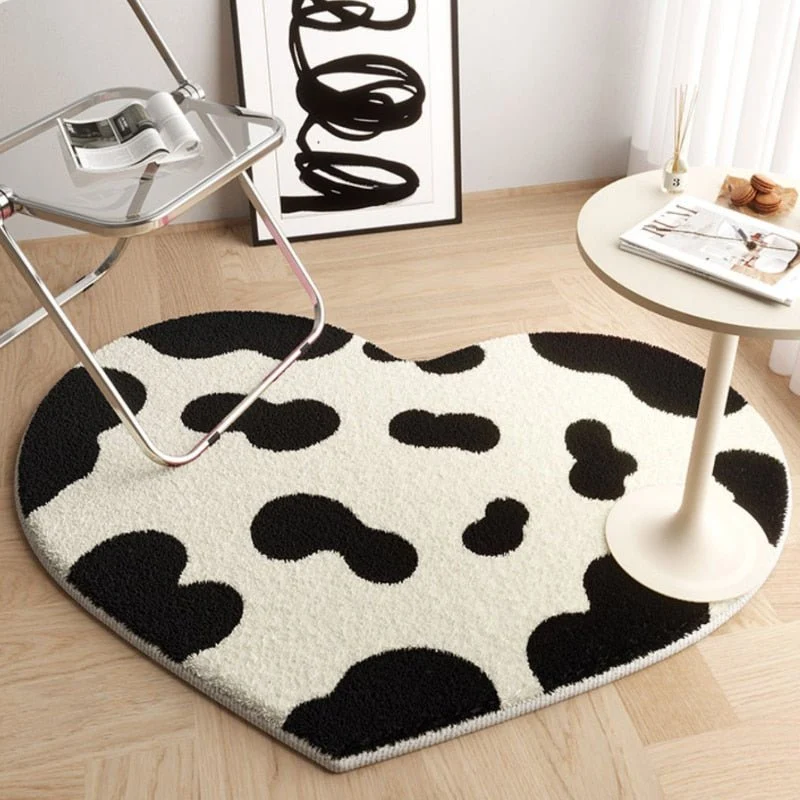CozyPlay – Komfort plys Gulvtæppe til ethvert rum med Heart Shape