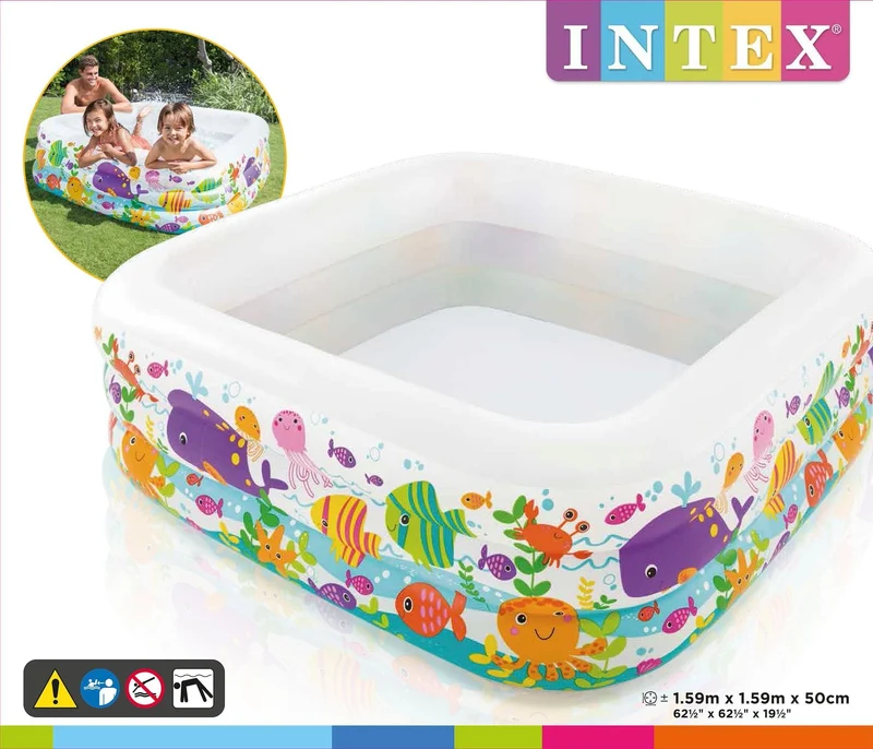 Intex opblaaszwembad oceaan 159cm x 159cm x 50cm