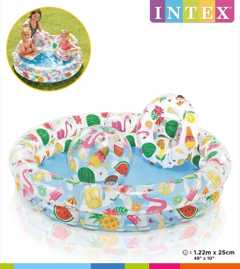 Intex 2-Rings kinderzwembad set Ø122cm x 25cm