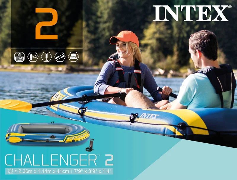 Intex Challenger 2 opblaasboot set