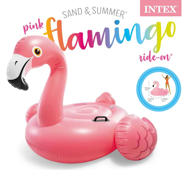 Intex Ride-On opblaasbare flamingo (178 cm)