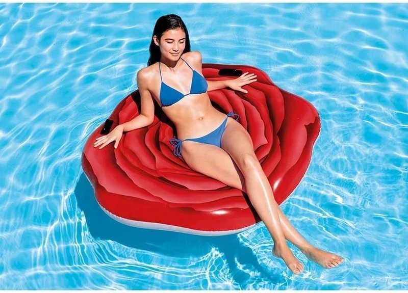 Intex luchtbed Rode Roos 137cm x 132cm