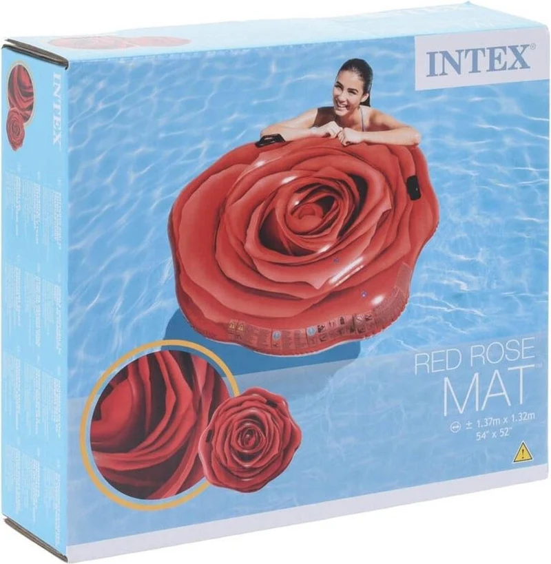 Intex luchtbed Rode Roos 137cm x 132cm
