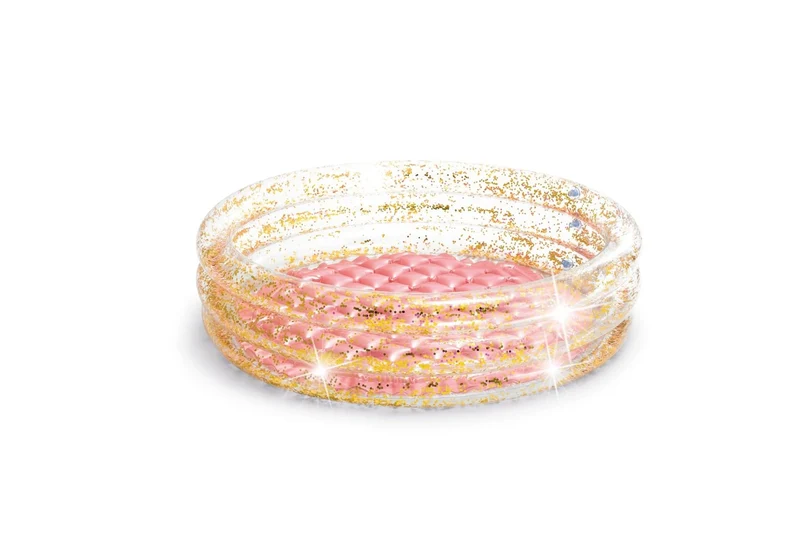 Intex mini glitter opblaasbaar zwembad 86cm x 25cm Roze/Goud