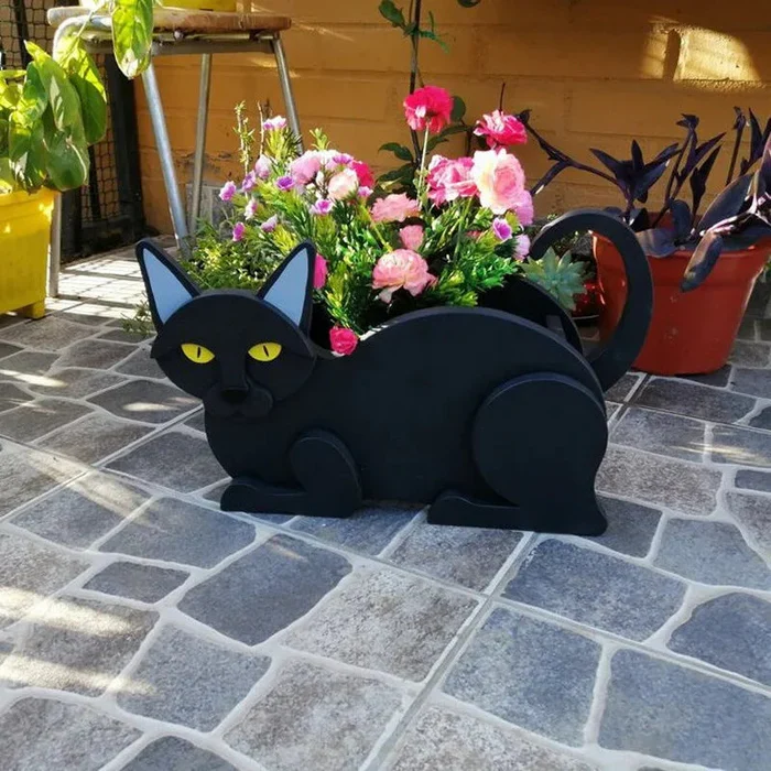 KittyBloom – Legesyg katteformede blomsterpotter til indendørs og udendørs plantedekoration