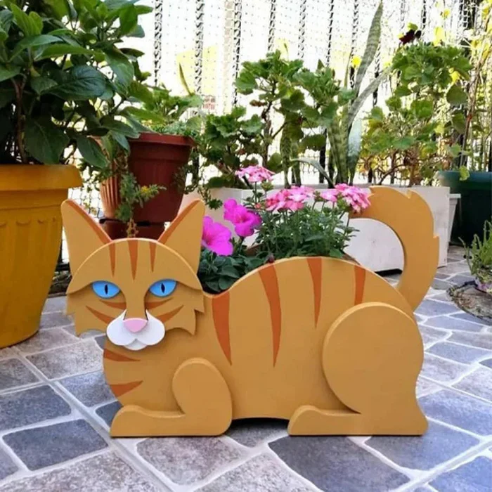 KittyBloom – Legesyg katteformede blomsterpotter til indendørs og udendørs plantedekoration