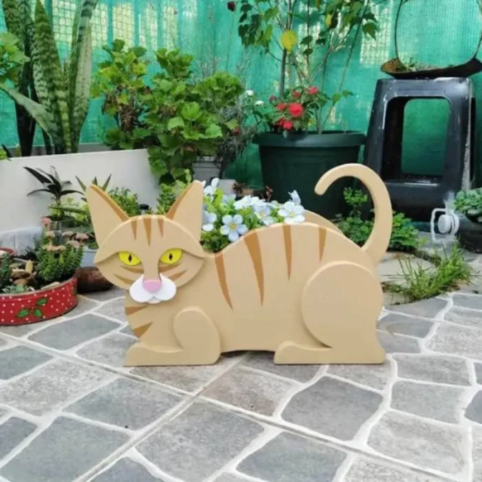 KittyBloom – Legesyg katteformede blomsterpotter til indendørs og udendørs plantedekoration