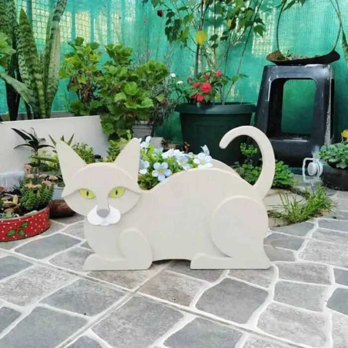 KittyBloom – Legesyg katteformede blomsterpotter til indendørs og udendørs plantedekoration