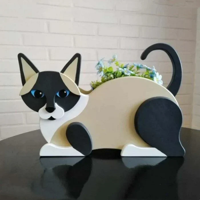 KittyBloom – Legesyg katteformede blomsterpotter til indendørs og udendørs plantedekoration