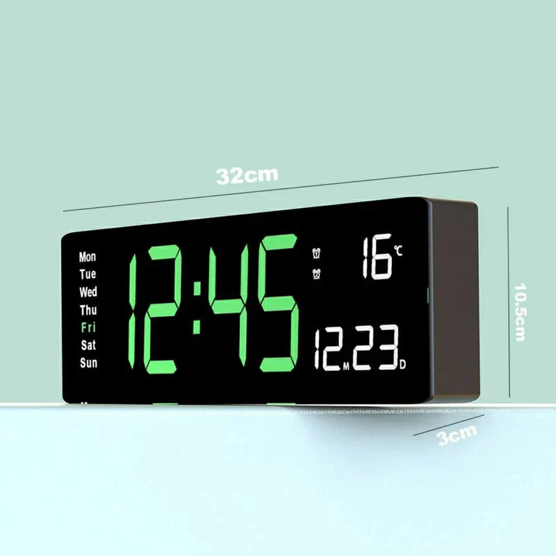 ColorPulse – Farverigt digitalt LED ur med fjernbetjening og tydeligt LED display