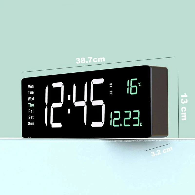 ColorPulse – Farverigt digitalt LED ur med fjernbetjening og tydeligt LED display