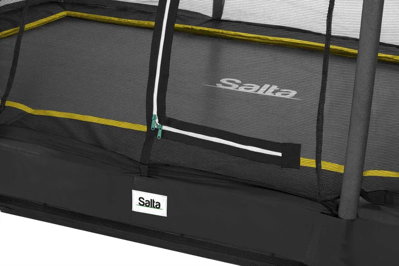 Salta Comfort Edition Ground Trampoline met Veiligheidsnet - 153 x 214 cm - Zwart