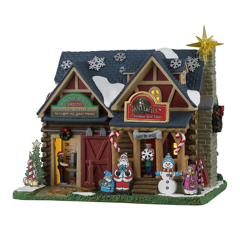 Holly & Ivy's Christmas Yard Decor - LEMAX COD. 65537 adattatore (4.5 V) incluso
