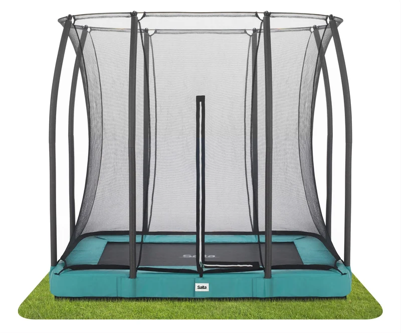 Salta Comfort Edition Ground Trampoline met Veiligheidsnet - 153 x 214 cm - Groen