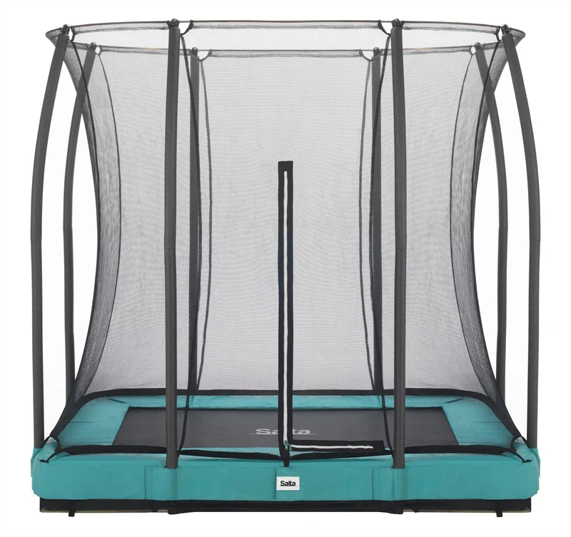 Salta Comfort Edition Ground Trampoline met Veiligheidsnet - 153 x 214 cm - Groen