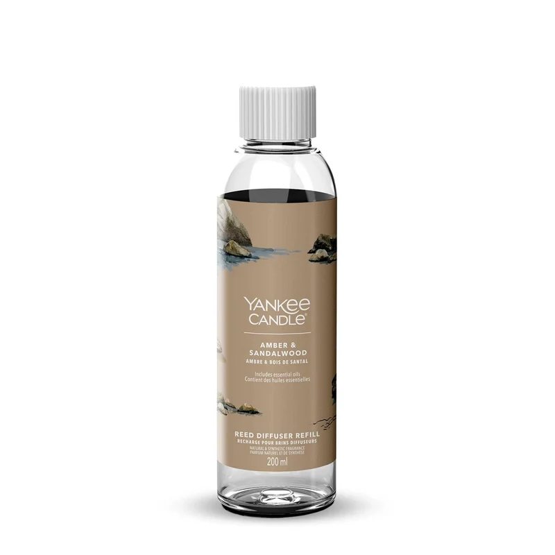 Ricarica per diffusore fragranza ambra e sandalo 200ml Brown Yankee Candle