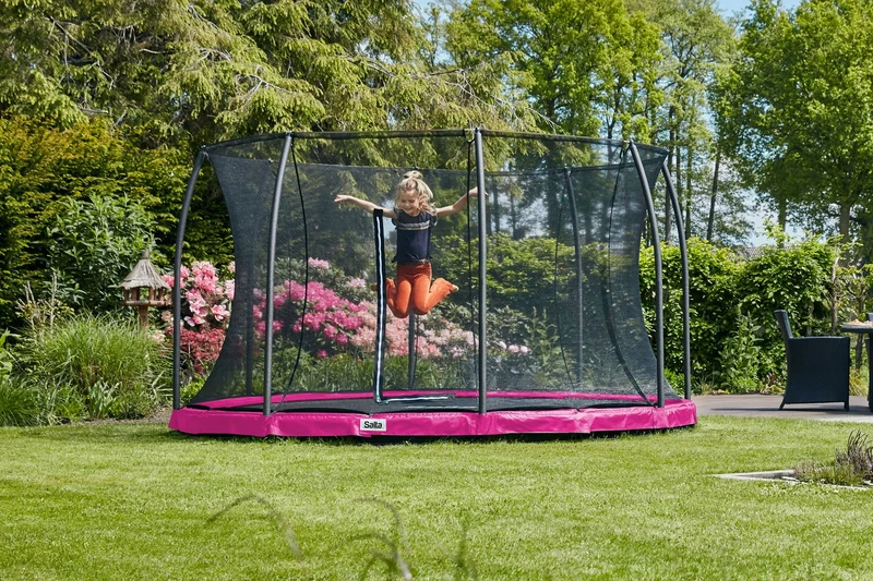 Salta Comfort Edition Ground Trampoline met Veiligheidsnet - 305 cm - Roze
