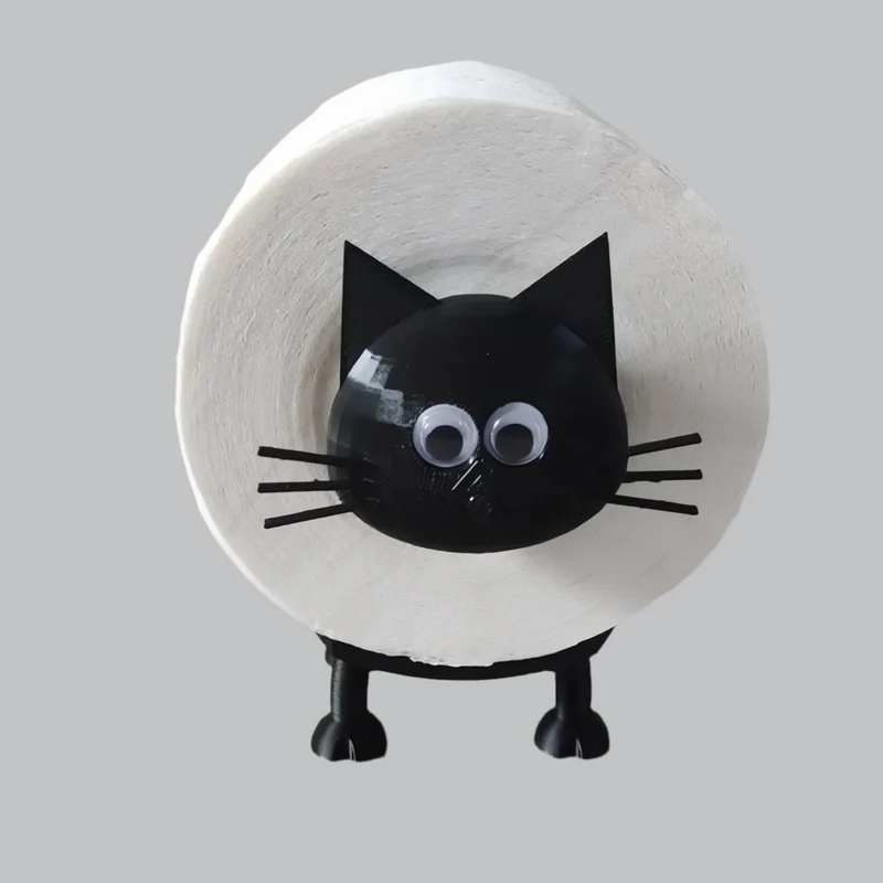 CatJoy – Animeret Kat Toiletpapir Dispenser til Sjovt og Funktionelt Badeværelsesdesign