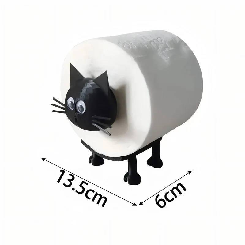CatJoy – Animeret Kat Toiletpapir Dispenser til Sjovt og Funktionelt Badeværelsesdesign