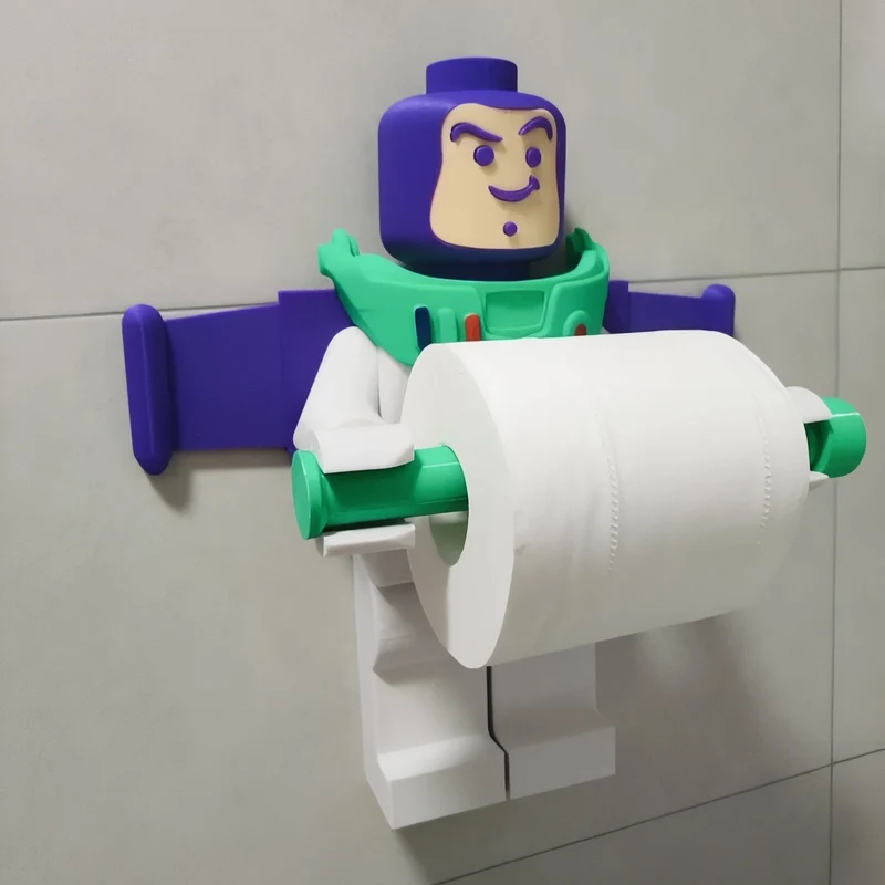 ToonMount - Karakterinspireret Vægmonteret Toiletpapirholder med et finurligt touch