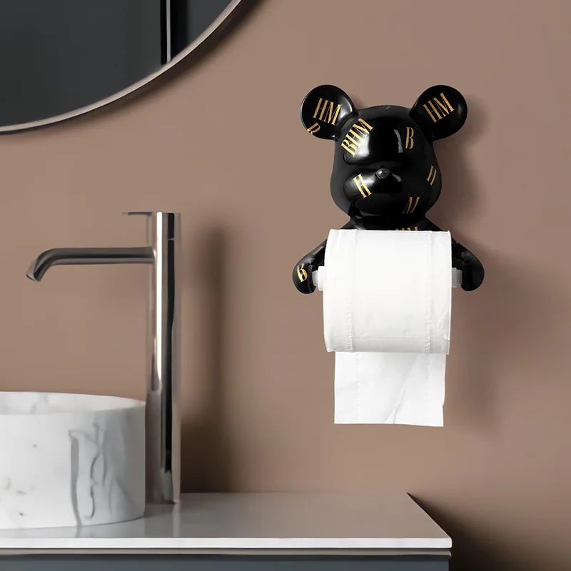 BearEase – Bjørne Toiletpapirholder for Sjov og Funktionel Badeværelsesstil