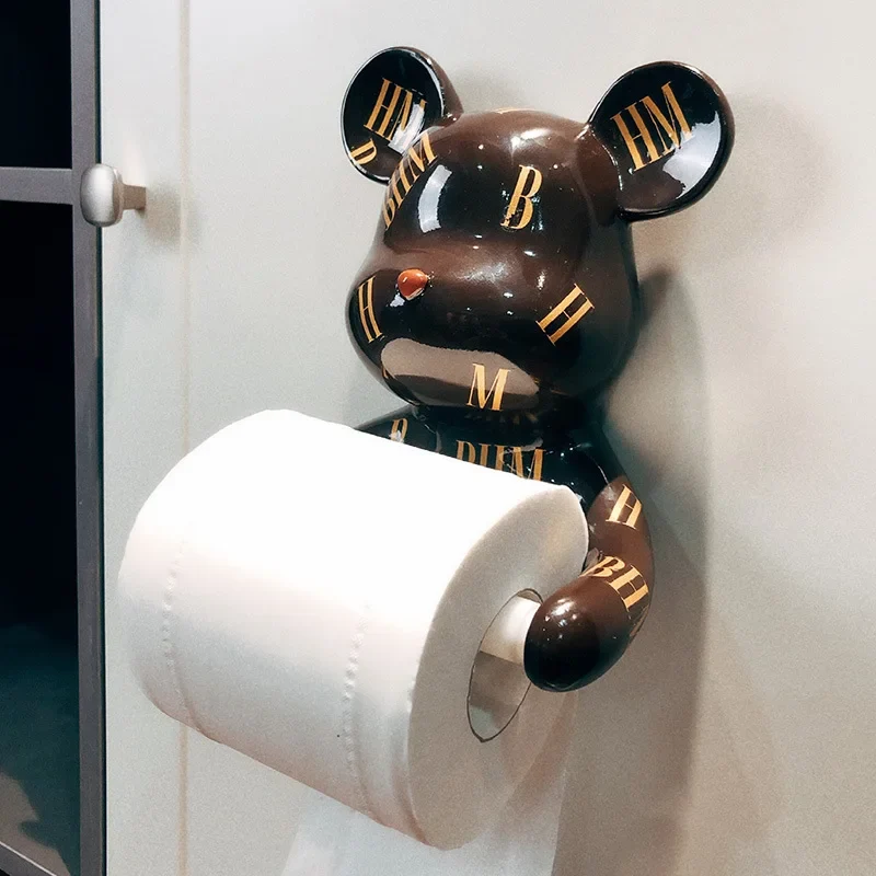 BearEase – Bjørne Toiletpapirholder for Sjov og Funktionel Badeværelsesstil