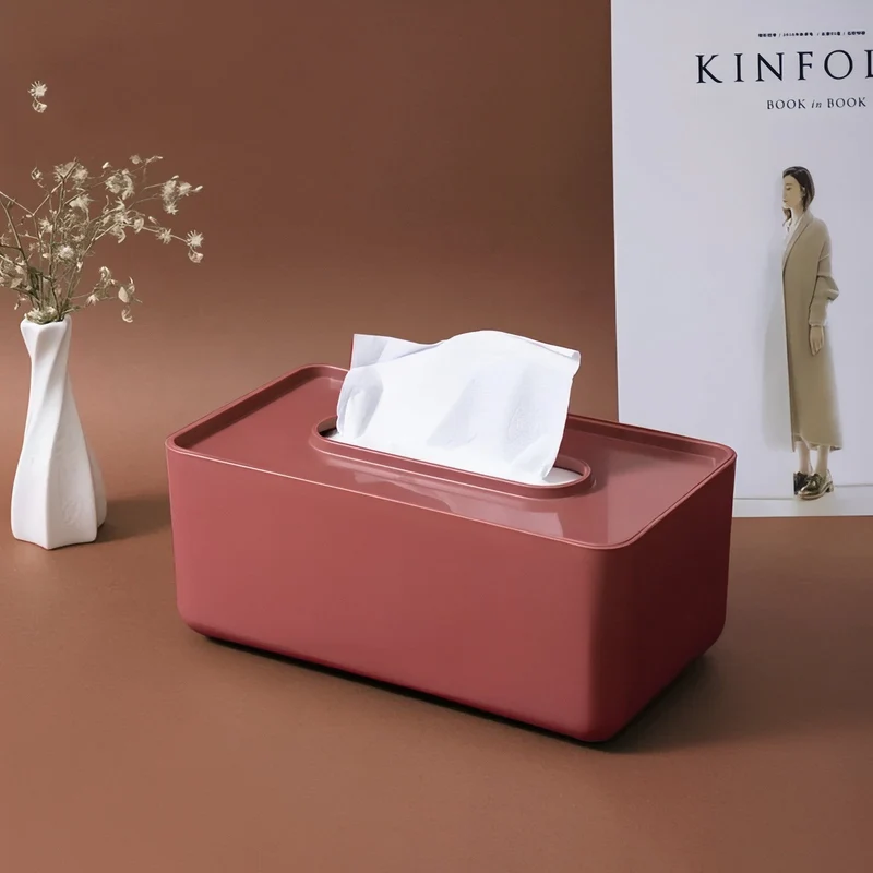 VividBox - Moderne rektangulær papirlommetørklædeæske til et stilfuldt touch i dit hjem