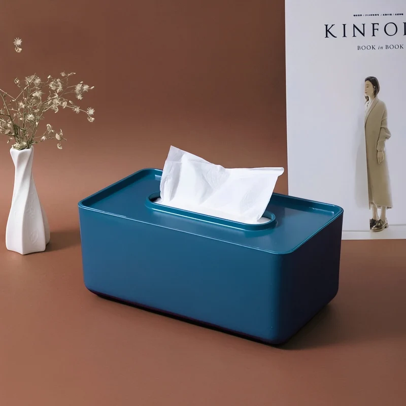 VividBox - Moderne rektangulær papirlommetørklædeæske til et stilfuldt touch i dit hjem