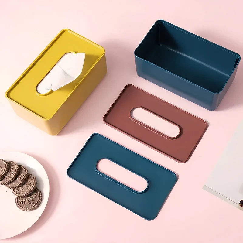 VividBox - Moderne rektangulær papirlommetørklædeæske til et stilfuldt touch i dit hjem