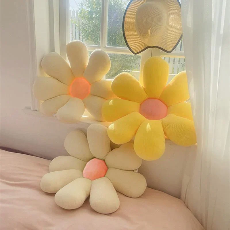 PetalPuff – Legende blomsterformet pude med sjovt design til hyggeligt liv