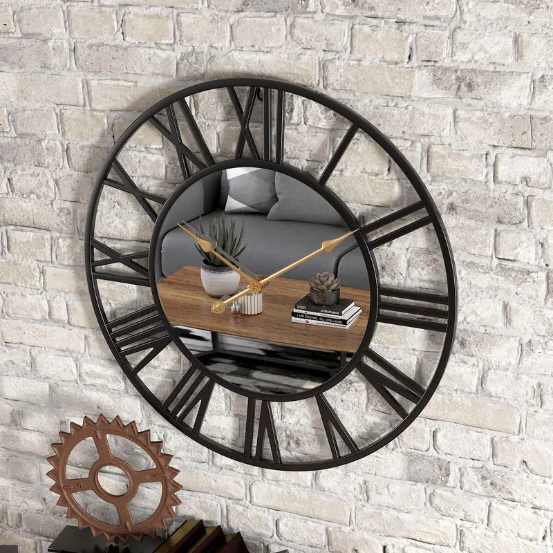 TimeCraft – Stilfuldt vægur med tidløse romertal og elegant design med åben skive