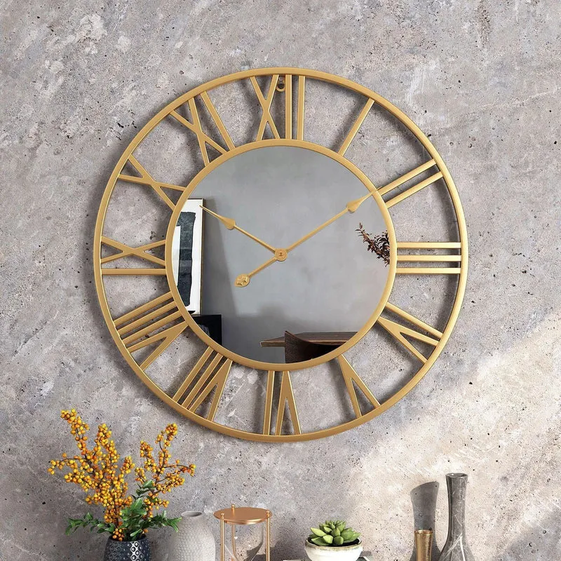 TimeCraft – Stilfuldt vægur med tidløse romertal og elegant design med åben skive