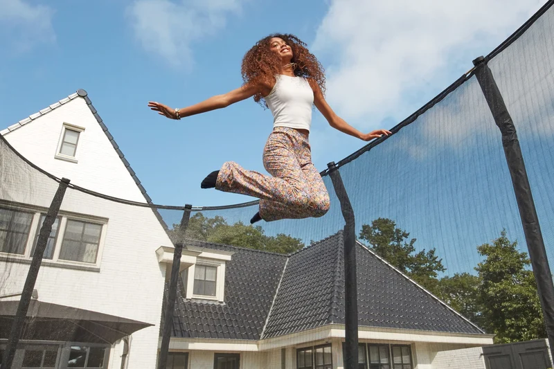 Salta First Class Trampoline met Veiligheidsnet - 366 x 214 cm - Zwart