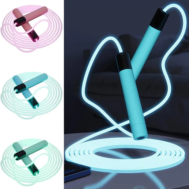 GlowFit – LED hoppereb med ergonomiske håndtag til forbedret nattræning