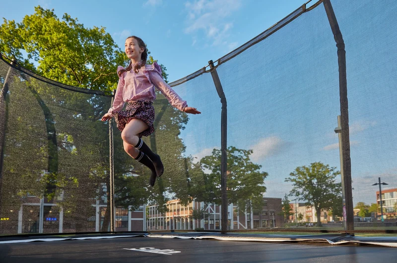 Salta Premium Edition Trampoline met Veiligheidsnet - Zwart - 214 x 305 cm