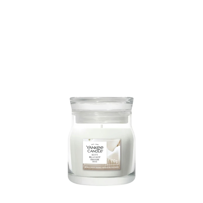Candela Giara Piccola Signature Soft Blanket 110g Bianco Yankee Candle