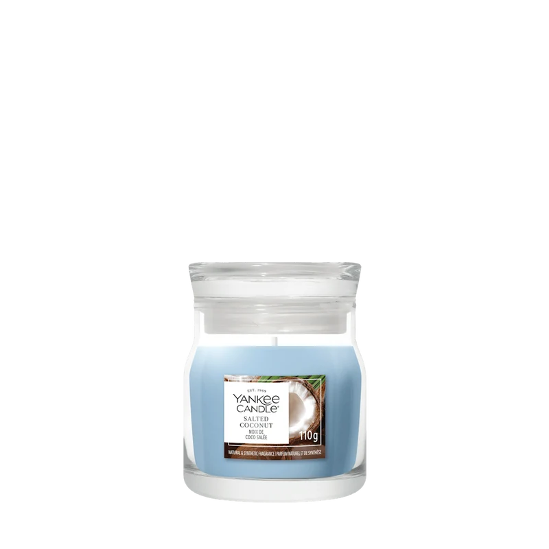 Candela Salted Coconut Piccola Signature 110g Blu Yankee Candle