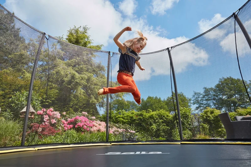 Salta Comfort Edition Ground Trampoline met Veiligheidsnet - 366 cm - Zwart