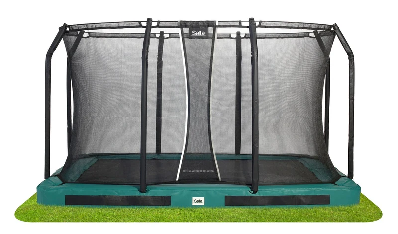 Salta Premium Ground Trampoline met Veiligheidsnet - 366 x 244 cm - Groen