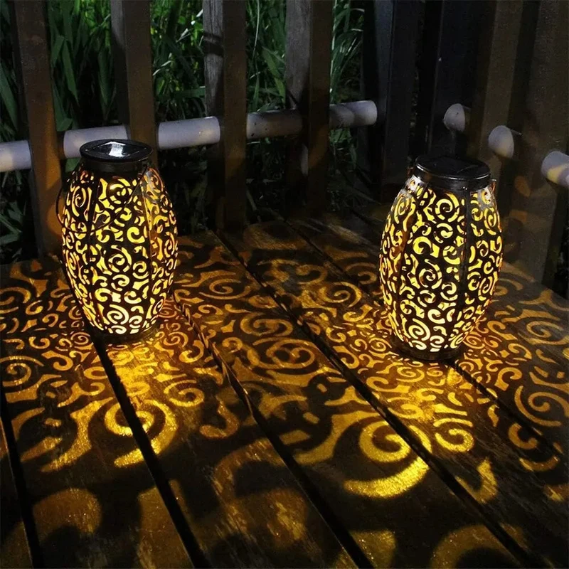 SolAura - Stilfuld solcellelanterne med varmt LED-lys
