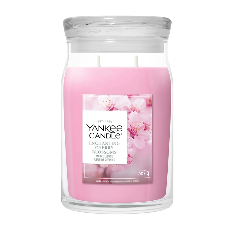 Candela Enchanting Cherry Blossom Grande Signature 567g Rosa Yankee Candle