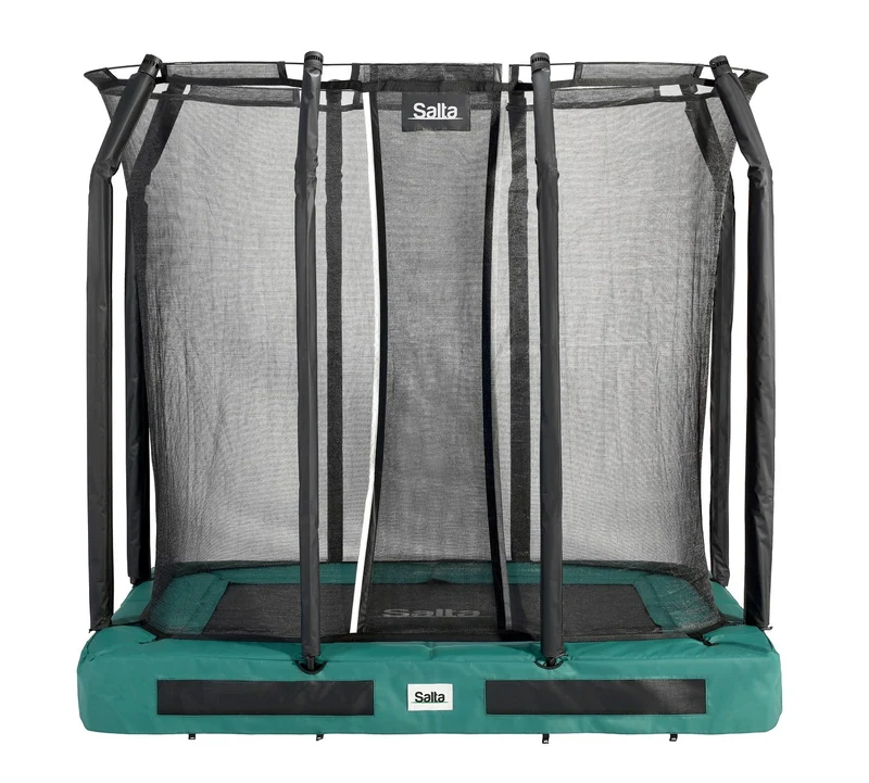 Salta Premium Ground Trampoline met Veiligheidsnet - 214 x 153 cm - Groen