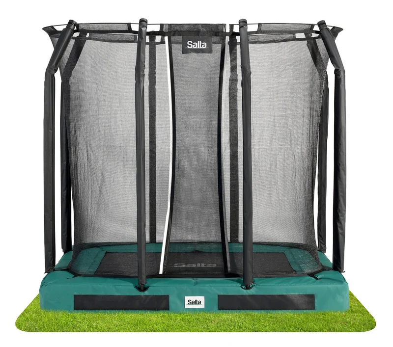 Salta Premium Ground Trampoline met Veiligheidsnet - 214 x 153 cm - Groen