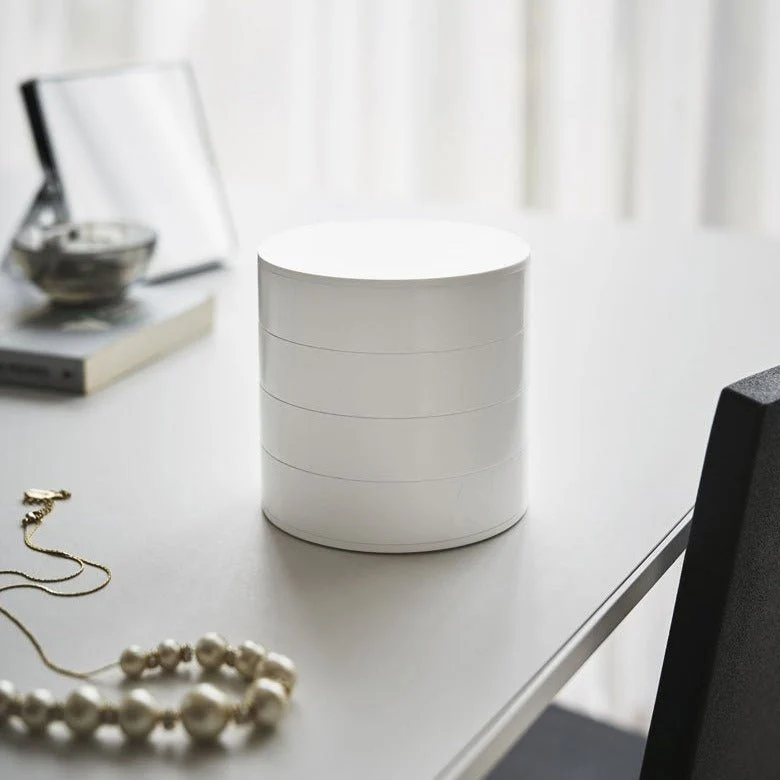 TwistStack – Drejbar Smykkeorganizer med Flersidet Opbevaringsdesign