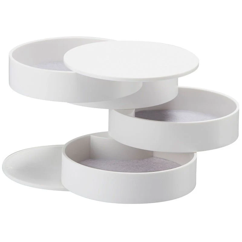 TwistStack – Drejbar Smykkeorganizer med Flersidet Opbevaringsdesign