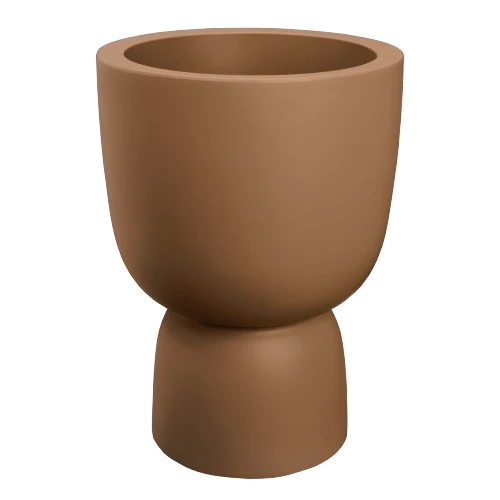 Vaso Amber Coupe Round D41 x H58 cm Caramello ELHO